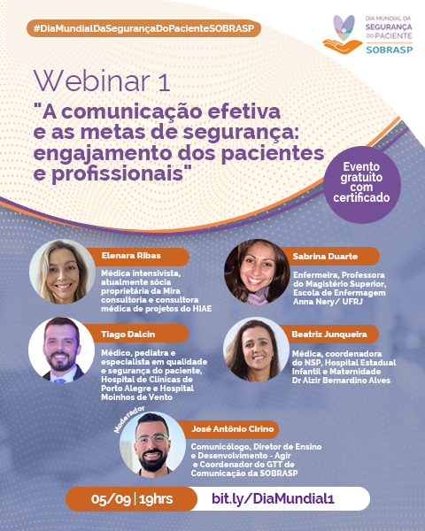 Webinar A comunicao efetiva e as metas de segurana: engajamento dos pacientes e profissionais