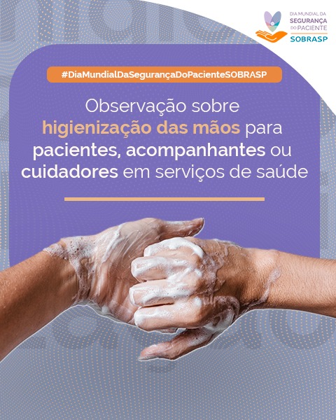 Higienizao das Mos para pacientes, acompanhantes ou cuidadores