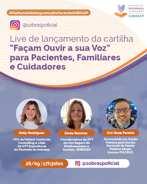 Lanamento da Cartilha Faam ouvir a sua voz para Pacientes, Familiares e Cuidadores
